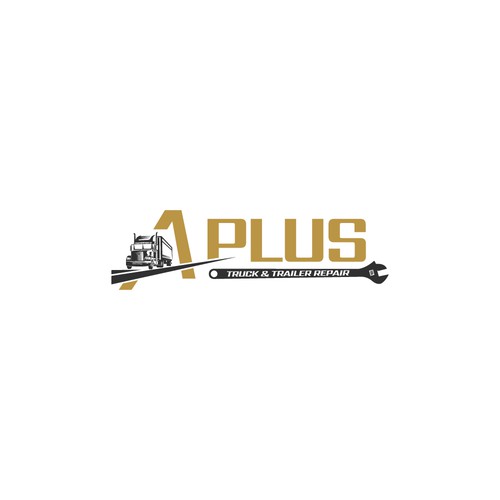A Plus Truck & Trailer Repair Logo Design