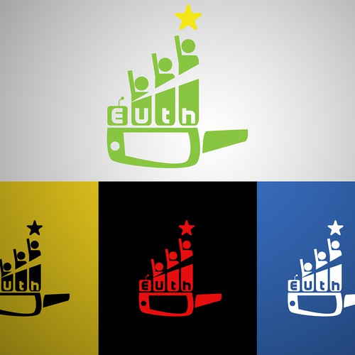 Create a captivating logo for a new european platform for mobile digital youth participation