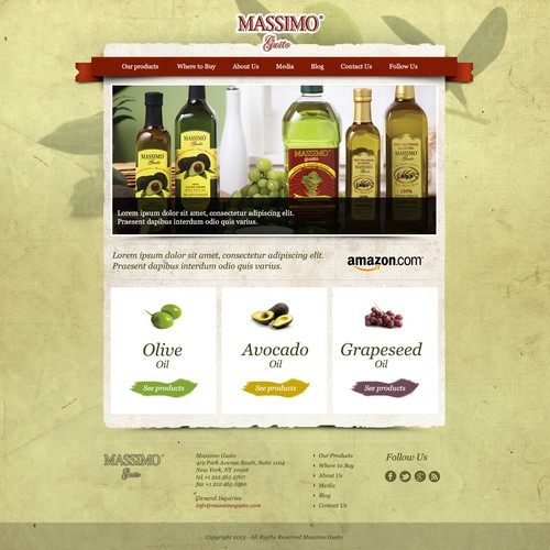 Massimo Gusto needs a new website design