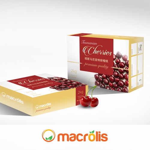 Packaging design for Cherries
