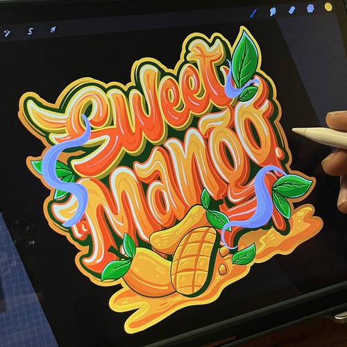 SWEET MANGO LETTERING