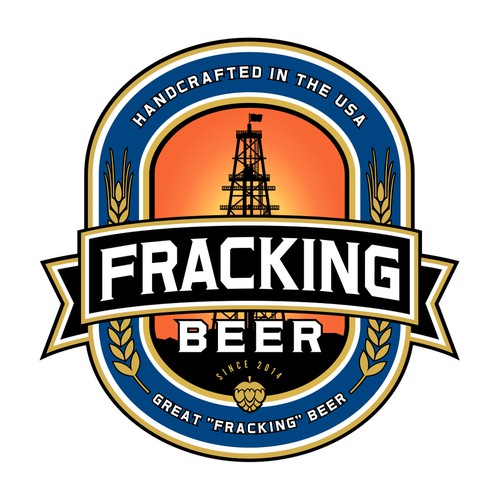 Create an iconic logo for the Fracking Beer brand which will have national exposure.