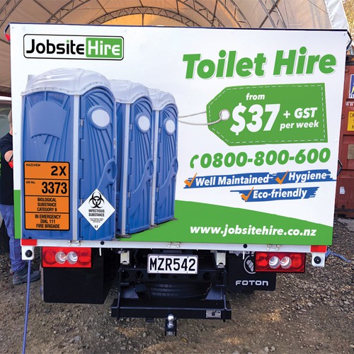 Truck sign ad