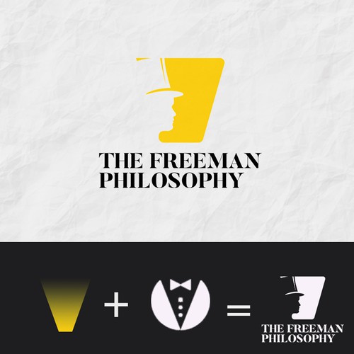 The Freeman philosophy logo identity