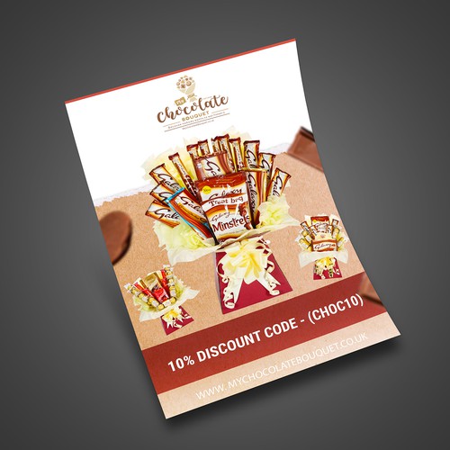 Design a flyer for Chocolate Bouquet company to