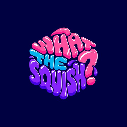 What the Squish? – Playful Mystery Box Logo