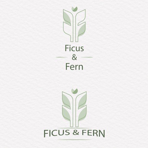 Ficus & fern logo