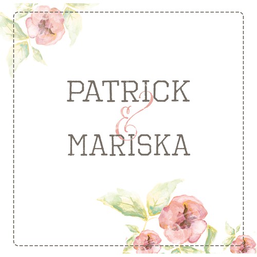 Wedding card logo