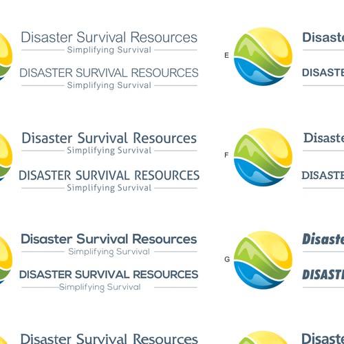 Disaster Survival Resources Logo Design