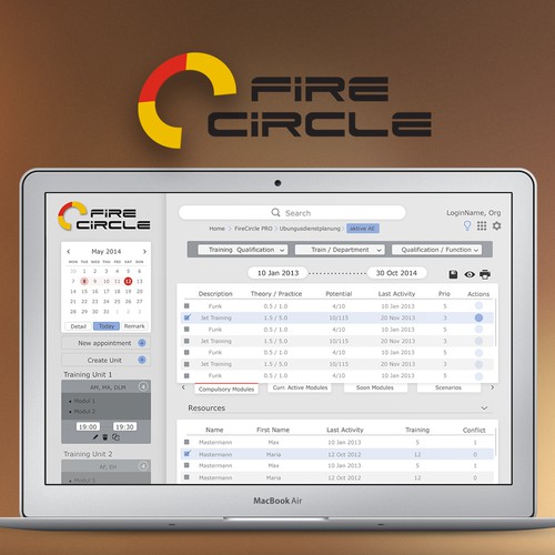 Webpage for FireCircle