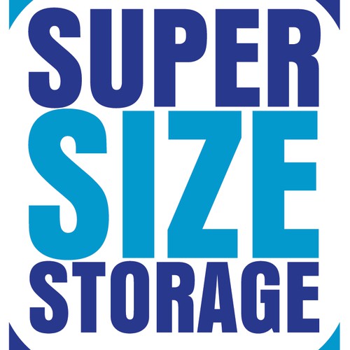 Create a Clean Classy unlcuttered Logo for a Storage Company by the name "Super Size Storage"