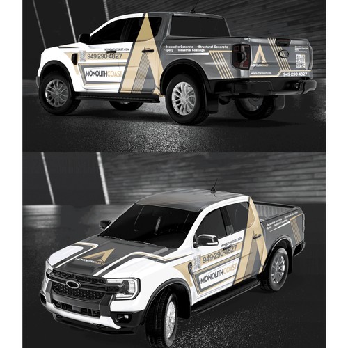 Monolith Coast Concrete Coatings – Premium Ford Truck Wrap Design