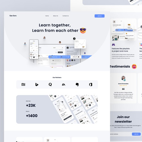 Landing page