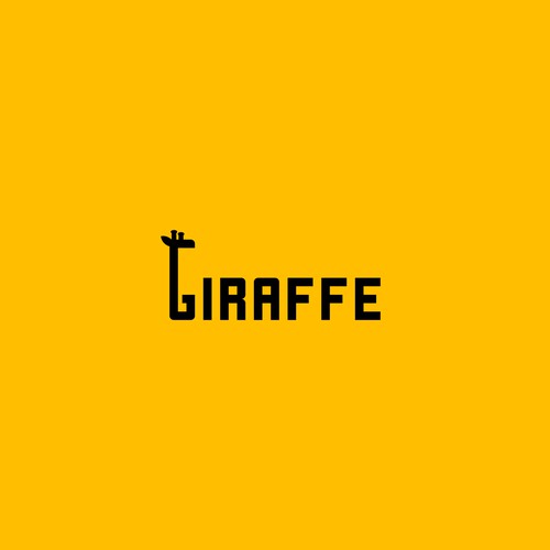 Bold logo concept for giraffe