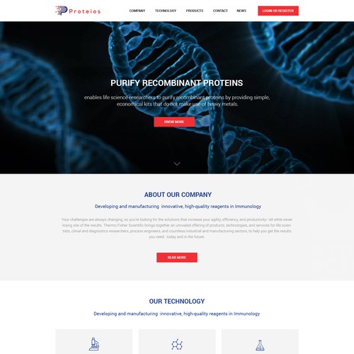 Life science e-commerce site