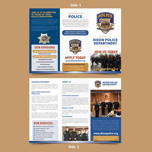 Trifold brochure Design 