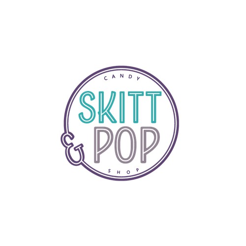 Logo concept for candy shop
