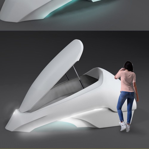 3D Floatpod Futuristic Design 