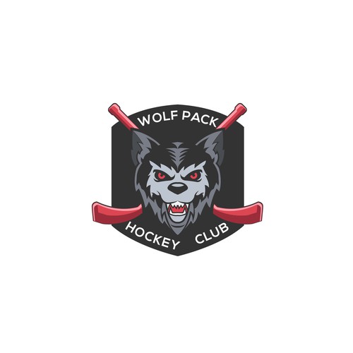 Mascot logo for Wolf Pack