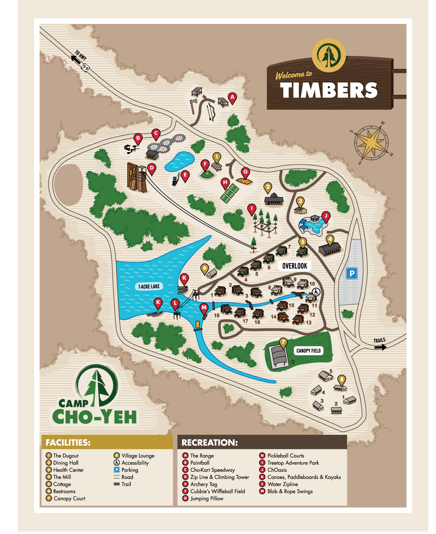 Design the Map for TEXAS' NEWEST SUMMER CAMP!