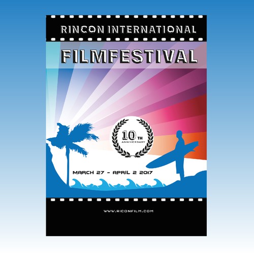 poster for a film festival in peorto rico