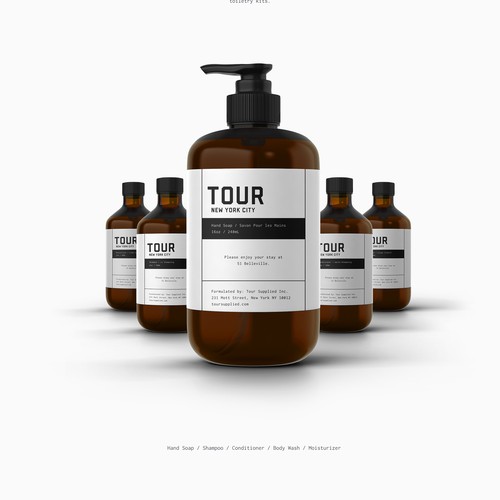 Product Label for Tour Supplied