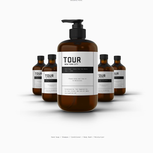 Product Label for Tour Supplied