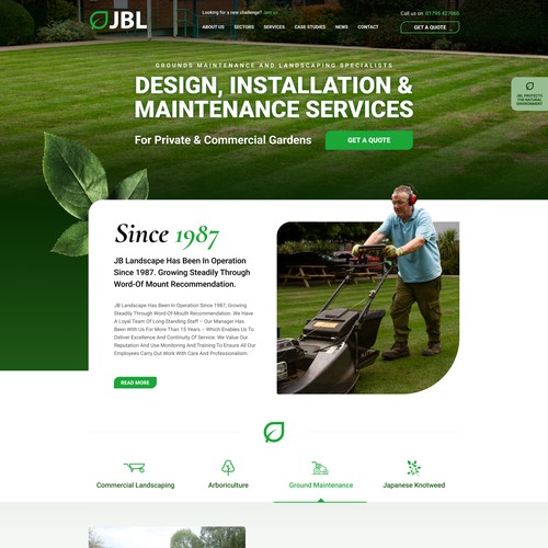 Design for a landscaping business