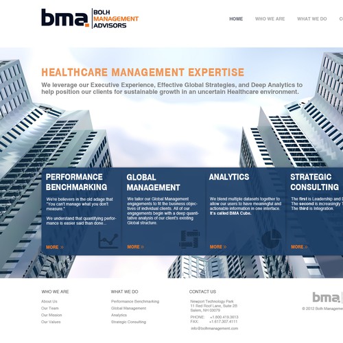 website design for Bolh Management Advisors LLC
