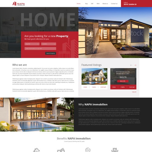 Real-estate web template