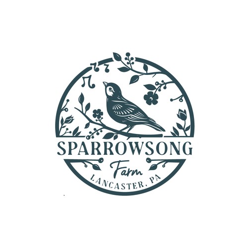 Logo Concept for Sparrowsong Farm