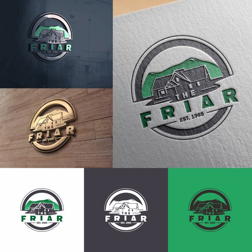 classic logo concept fot friar