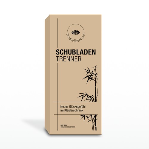 Schubladentrenner Label Design