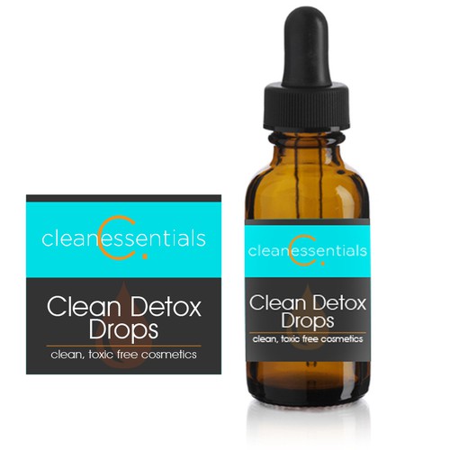 Create a simple, clean label for a toxic free line of personal cosmetic and health products.