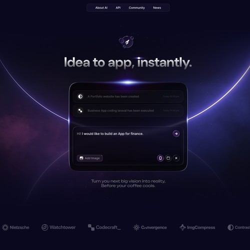 AI Saas Website
