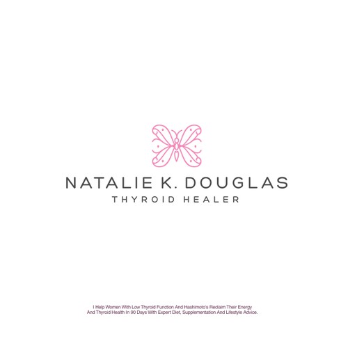 warm, feminine, and classy logo for Natalie K.  Douglas