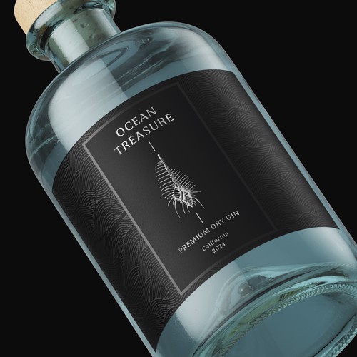 Premium Gin label