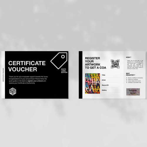 Certificate Voucher Design