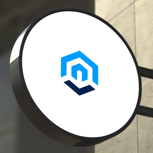 Modern Consulting Logo with Geometric Monogram for Business Strategy Brand