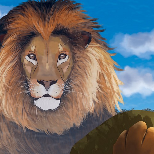 Reflection of the lion