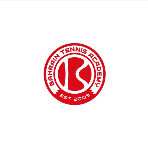 B and Ball Logo for Bahrain Tennis Academy