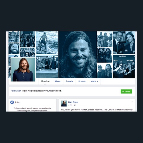 Social Media Design for Gravity Payment's CEO Dan Price