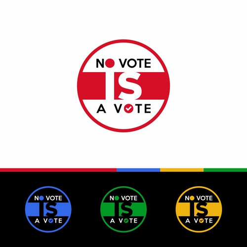 Simple Logo for No Vote IS A Vote