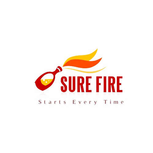 Create a logo for quick-starting firewood company, Sure Fire.