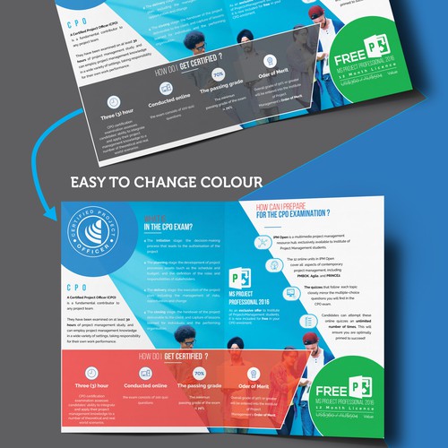 Corporate Brochure templates : colorful version