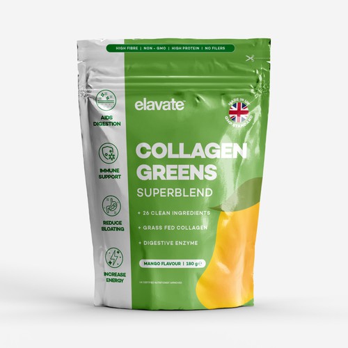 Pouch Design For Collagen Greens