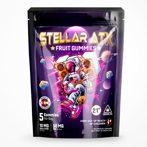Delta-9 Cannabis Gummy Packaging