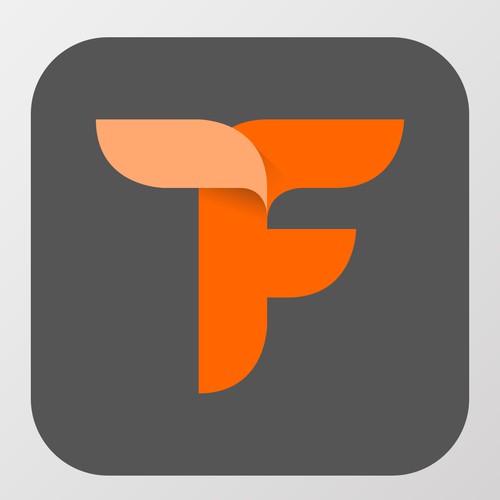 Beautiful F Icon for a fashion app