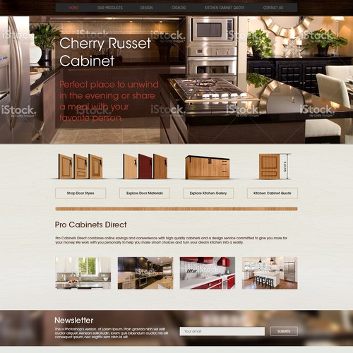 Website Design for Pro Cabinets Direct