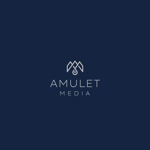 Sophisticated logo design for Amulet Media agency